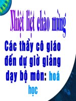 Bài giảng Điều chế Hidro