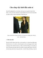 Tài liệu Cho công việc khởi đầu suôn sẻ docx