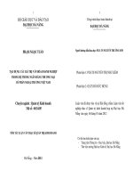 Tạo dựng các giá trị văn hóa doanh nghiệp trong hệ thống ngân hàng thương mại cổ phần ngoại thương việt nam 