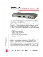 Tài liệu LoopStar® 722 A Flexible, Cost-Effective Solution for Extending the Metro Network—Further pptx