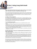 Tài liệu Đi tìm ý tưởng kinh doanh doc