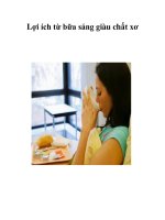 Tài liệu Lợi ích từ bữa sáng giàu chất xơ ppt