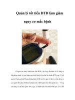 Tài liệu Quản lý tốt tiền ĐTĐ làm giảm nguy cơ mắc bệnh pptx