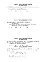 Gián án Đề giao lưu toán tuổi thơ khối 5