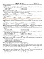 Tài liệu Đề ôn thi hóa học - đề số 5 doc