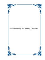 Tài liệu 1001 Vocabulary and Spelling Questions doc