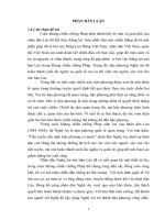 Nghệ an thực hiện nghĩa vụ hậu phương đối với cách mạng lào trong cuộc kháng chiến chống pháp ( 1945 1954) 