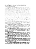 Tài liệu Bí quyết quản lý thời gian cho học sinh trung học doc