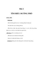 Tài liệu Bài 2 - TÌM HIỂU ĐƯỜNG PHỐ doc