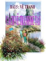 Bài giảng BÀI 5: CÁCH VẼ TRANH ĐỀ TÀI