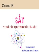 Tài liệu Sắt-Vị trí, cấu tạo, tính chất của sắt pptx