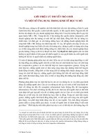 Tài liệu GIỚI THIỆU LÝ THUYẾT TRÒ CHƠI VÀ MỘT SỐ ỨNG DỤNG TRONG KINH TẾ HỌC VI MÔ- phần 1 doc