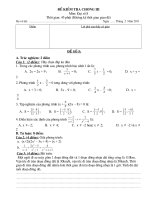 Bài giảng Đề + ĐAKT chương 3 đại 8