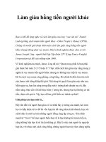 Tài liệu Làm giàu bằng tiền người khác pptx