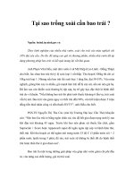 Tài liệu Tại sao trồng xoài cần bao trái ? ppt