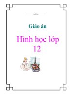 Tài liệu Giáo án hình học lớp 12 ppt