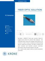 Tài liệu Datasheet - FO - Connector - FC connector docx