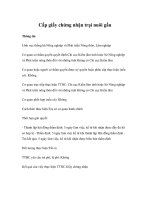 Tài liệu Cấp giấy chứng nhận trại nuôi gấu doc