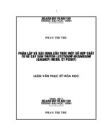 Phân lập và xác định cấu trúc một số hợp chất rừ rễ cây sắn thuyền (syzygium resinosum (gagnep) merr  et perry ) 