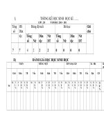 Bài giảng THONG KÊ HOC SINH HOC KY ....CA NĂM