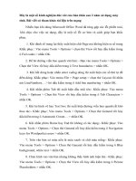 sửa một số lỗi cơ bản trong khi dùng Word