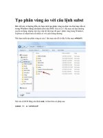 Tài liệu Tạo phân vùng ảo với câu lệnh subst doc