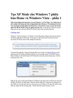 Tài liệu Tạo XP Mode cho Windows 7 phiên bản Home và Windows Vista – phần 1 ppt