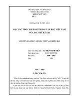 Đặc sắc thơ cảm hoài trong văn học việt nam nửa sau thế kỷ xix 