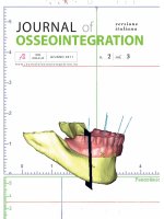 Tạp Chí Nha Khoa Journal of osseointegration 2011