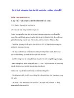 Tài liệu Dự trữ và bảo quản thức ăn thô xanh cho vụ đông (phần III) doc