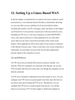 Tài liệu Learning DebianGNU Linux-Chapter 12. Setting Up a Linux-Based WAN pptx
