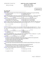 Tài liệu Bộ đề lý bổ túc ôn thi tốt nghiệp đề 1 docx