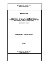 Tổ chức học sinh lĩnh hội đặc điểm của sự kiện trong dạy học lịch sử việt nam giai đoạn từ 1930 đến 1945 ở trường trung học phổ thông (chương trình chuẩn) 