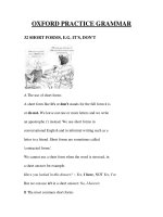 Tài liệu OXFORD PRACTICE GRAMMAR 32 doc