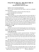 Tài liệu KẾ HOẠCH ĐỔI MỚI PPDH NĂM HỌC 2009-2010