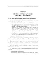 Tài liệu Quy hoạch, quản lý nguồn nước( chương 4) doc