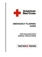 Tài liệu EMERGENCY PLANNING GUIDE FOR FACILITIES WITH SPECIAL POPULATIONS docx
