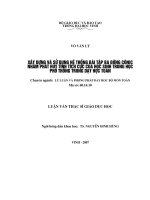 Xây dựng và sử dụng hệ thống bài tập ba đường cônic nhằm phát huy tính tích cực của học sinh trung học phổ thông trong dạy học toán 