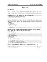 Phân tích mối quan hệ giữa chi phí   sản lượng  lợi nhuận tại xí nghệp vật tư vật liệu giao thông đà nẵng” (mối quan hệ CVP) 