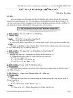 Phương pháp Giải toán hình học không gian