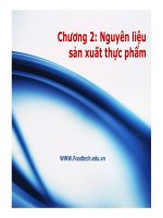 Nguyên liệu sản xuất thực phẩm