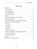 Nghệ thuật và kỹ năng lãnh đạo 