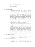 Tài liệu Khảo sát sự thay đổi của thông luợng trong một mạng cục bộ khi nâng cấp từ hub lên switch. pptx