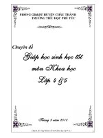 Bài soạn SKKN MON KHOA HOC LOP 5