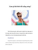 Tài liệu Làm gì khi thời tiết nắng nóng? ppt