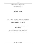 Xây dựng chiến lược phát triển ngân hàng indovina 