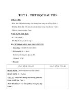 Tài liệu Tóan 1 - TIẾT 1 : TIẾT HỌC ĐẦU TIÊN ppt