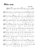 Tài liệu Bài hát nhắn mây - Xuân Tiên (lời bài hát có nốt) pptx