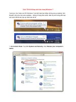 Tài liệu Cách Tắt hệ thống cảnh báo trong Windows 7 doc