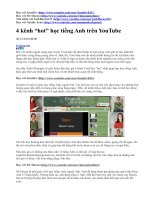 Bài giảng Hoc Tieng Anh tren youtube